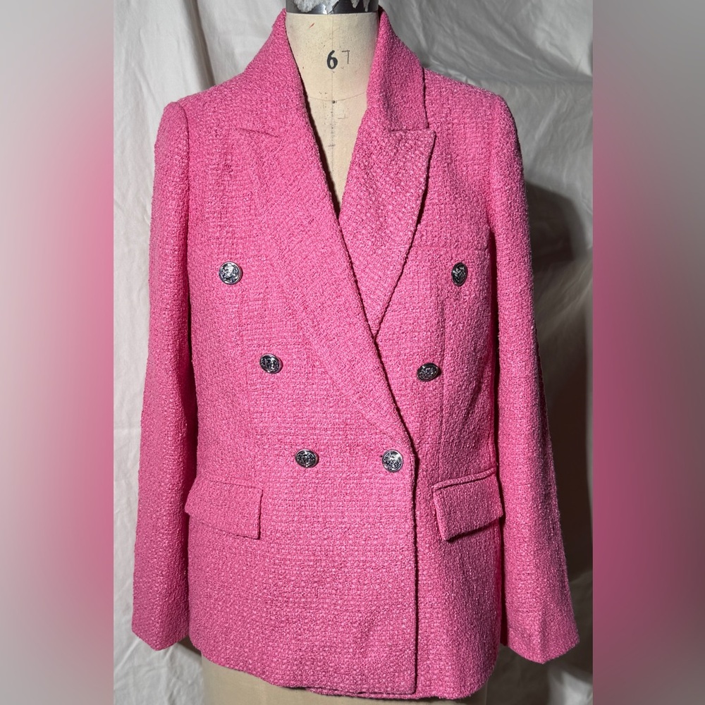 Cyrus Pink Textured Blazer